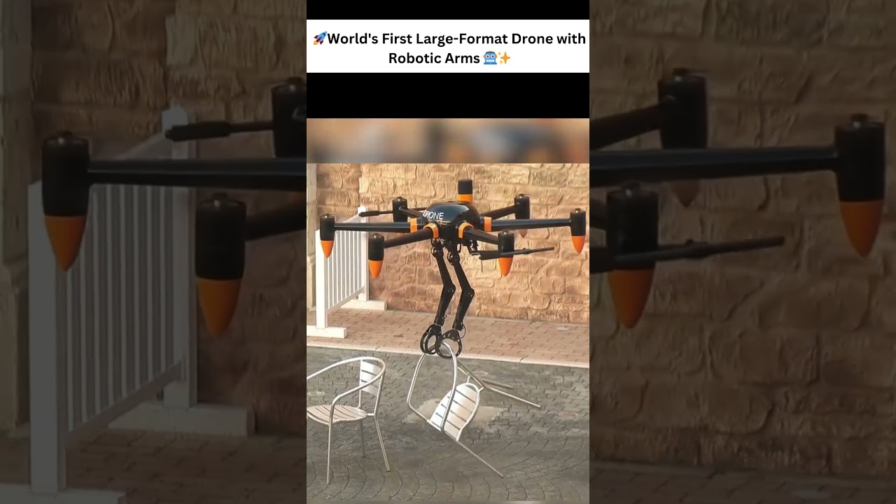 Revolutionizing Aerial Robotics: The World's First Large-Format Drone with Robotic Arms