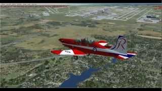 FSX Multiplayer - The Pilatus PC-9 Turbo Prop