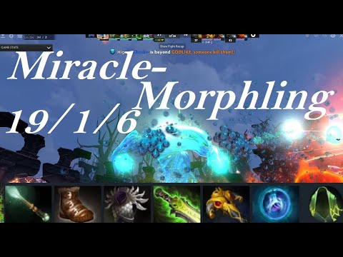 Miracle- Morphling - aggressive mode - Nigma vs Unique Full Game2 - Dota2