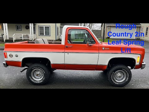 Installing Rough Country 2in Leaf Spring on 1976 K5 Blazer