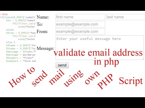 How to Send an Email using PHP? [With Source Code] Video