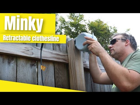 Unleash The Power Of Minky Outdoor Retractable Clothesline: A 98-foot Gray Wonder!