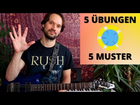 Pentatonik für Fortgeschrittene- 5 Übungen in 5 Muster