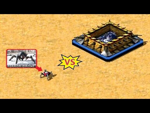 Testing Terror Drones vs Tank Bunkers - Red Alert 2