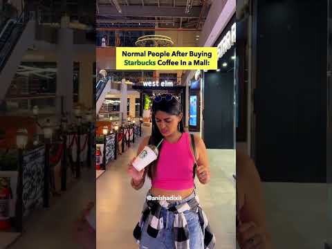 When You Buy a Starbucks Coffee in a Mall | Anisha Dixit Shorts