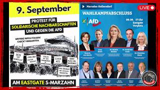 ❗ LIVE ❗in Berlin-Marzahn | Wahlkampfabschluss der AfD + Gegenprotest 