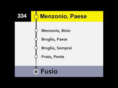 AutoPostale Ansagen Bus 334 Bignasco - Fusio