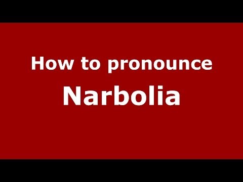 How to pronounce Narbolia (Italian/Italy) - PronounceNames.com