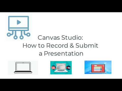 Canvas Studio How To Record Submit A Presentation