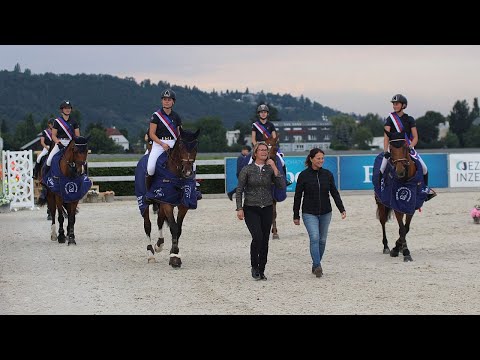2. kolo MČR družstva junioři L** (120 cm) – skoky MČR d/j Chuchle Arena Praha, 30.7. 2022
