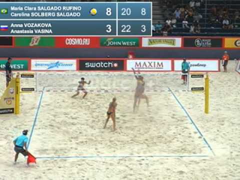 Maria Clara-Carol BRA Vasina-Vozakova RUS 2-1 (20-22, 21-13, 15-6) Pool H Moscow Grand Slam 2011
