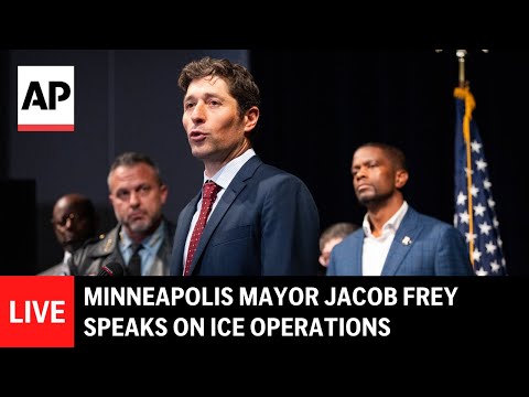 Video Thumbnail: LIVE: Minneapolis Mayor Jacob Frey speaks on ICE operations