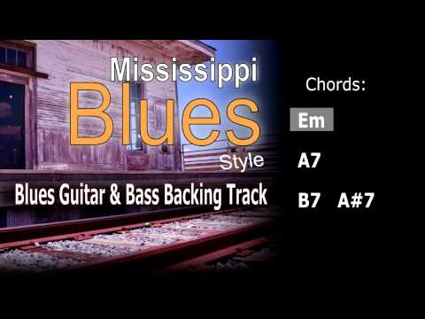 Blues Mississippi Style Guitar&Bass Backing Track 85 Bpm Highest Quality