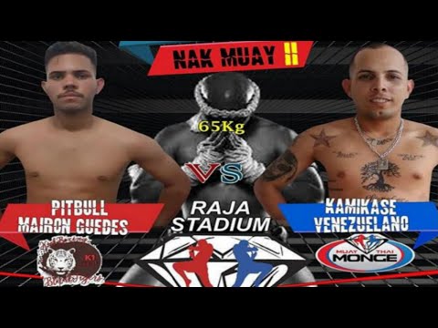 PITBULL MARLON GUEDES BLACKJIGERS vs KAMIKASE VENEZUELANO MUAY THAI MONGE 65 KG CHAMPIONS FACTORY II