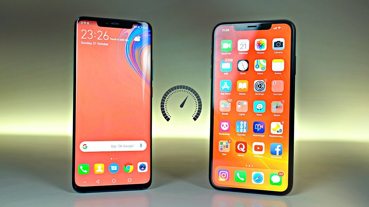 Huawei Mate 20 Pro vs iPhone XS Max - Speed Test!