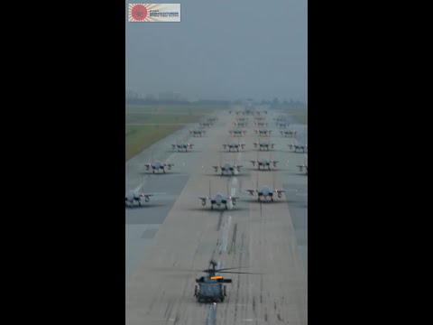 USAF 18th Wing Elephant walk(F-15C/D, KC-135, E-3, HH-60) at Kadena AFB Japan #Shorts