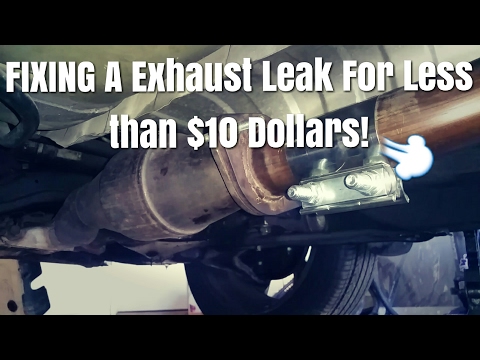 Here Is How To Fix A Exhaust Leak With A Walker Clamp! Nissan Exhaust Part 2