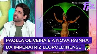 Paolla Oliveira é rainha de bateria da Imperatriz Leopoldinense | Fofocalizando 23/09/26