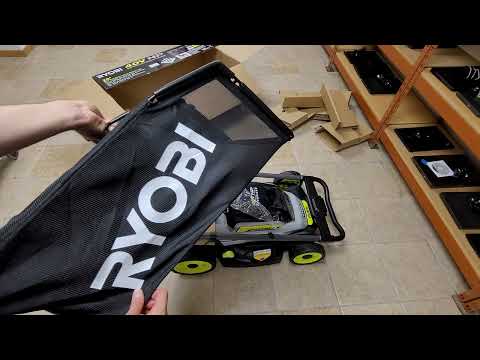 How to assemble the bag for the Ryobi 40V mower Model RY401170VNM
