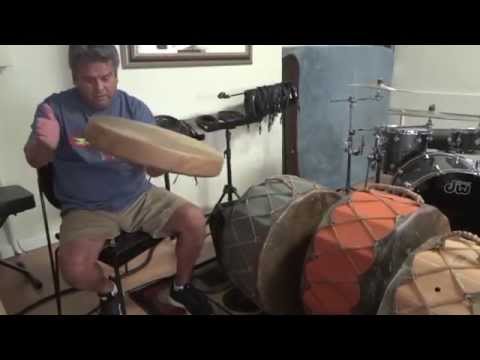 Making West Coast (Native American) hand drum