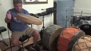 Making West Coast (Native American) hand drum
