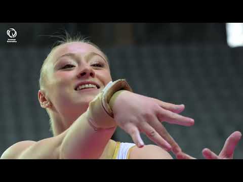2023 Artistic Europeans - Women's Podium training