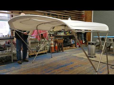 Take down a strapless bimini - It's that easy