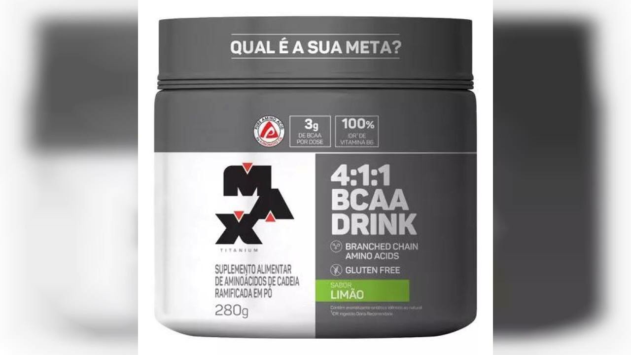Miniatura da avaliação em vídeo de Bcaa 4:1:1 Drink - Max Titanium - 280g Limão
