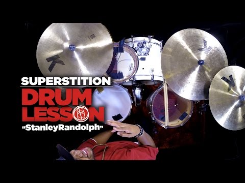Superstition Drum Groove - Famous Lesson - Stevie Wonder / Stanley Randolph