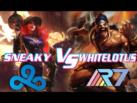 R7 Whitelotus Draven vs Miss Fortune C9 Sneaky | Genthix Karma | Ranked Na