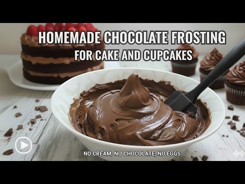 Homemade Chocolate Frosting | Smooth, Glossy & Easy | No Cream | Perfect for Cakes & Cupcakes