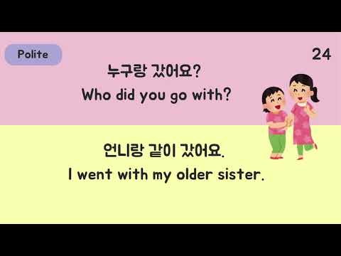 Korean Conversation / Must-Know Korean Phrases Q&As(Slow for Beginners)
