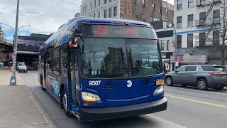 Rego Park Bound 2018 New Flyer XDE40 Xcelsior 9507 Q59 Bus From Williamsburg Bridge Plz To Rego Park