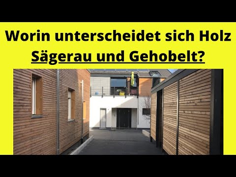 Holzschalung sägerau oder gehobelt ?