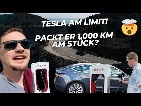 Von Österreich nach Südfrankreich mit dem E-Auto: Tesla am Limit - packt er 1.000 km am Stück?