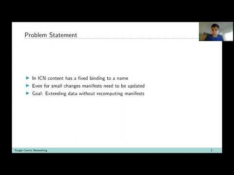 ACM ICN 2021 (Poster) - Tangle Centric Networking