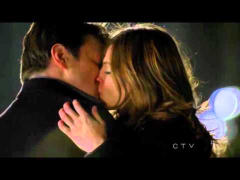 Castle Season 3 Episode 13 - Castle and Beckett First Kiss
