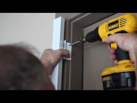 Metal Hinged Screen Door Installation