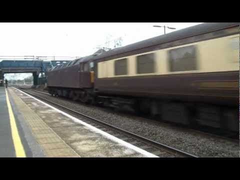 57001 tnt 47786 5Z47 Carnforth - Tyseley @ Acton Bridge Station 15/02/12