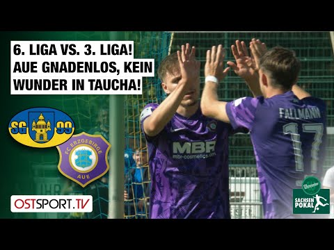 6th League vs. 3rd League! Cup sensation fails to materialize: SG Taucha 99 vs. Erzgebirge Aue | ...