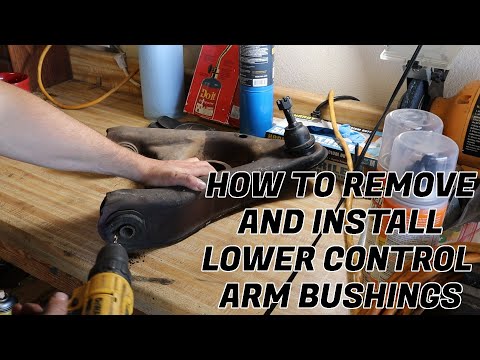 How to install lower control arm bushings Fox Body Mustang