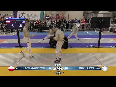 European Championships 2023 CMS - L32 - Adam Kaczmarczyk POL v Thomas Avraam Grollios GRE