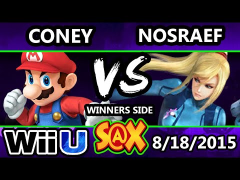 S@X 111 - Coney (Mario) Vs. Nosraef (Mario) SSB4 Tournament - Smash Wii U - Smash 4