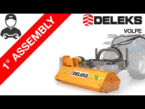 DELEKS® VOLPE Offset Verge Flail Mower for tractor Unpacking