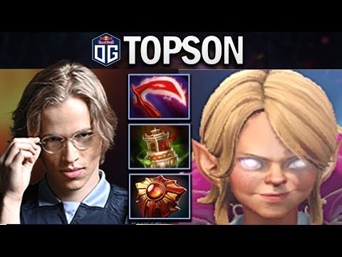 OG.TOPSON INVOKER TRYING MINUS ARMOR BUILD - DOTA 2 7.23F GAMEPLAY