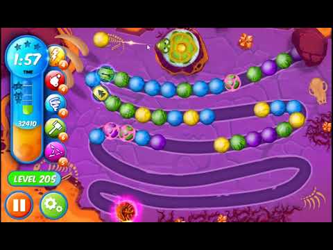 Marble Woka Woka Level 205 - NO BOOSTERS 🐢 | SKILLGAMING ✔️