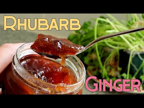Fiery Rhubarb & Ginger Jam: Preserve That Red Color!