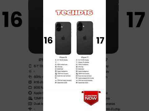 iphone 16 vs iPhone 17 features and specifications #iphonevsiphone