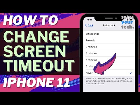 How to Change Screen Timeout on iPhone 11