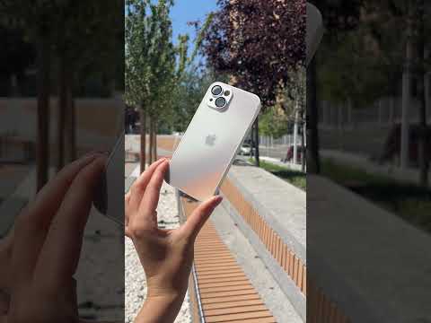 Чехол на IPhone 15 «Matte Gradient» Case Silver с линзами на камере - фото 1 - id-p3048986473